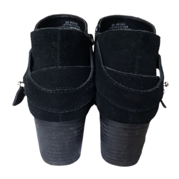 Crown Vintage Regina Black Ankle Booties Size 6 - Picture 2 of 2